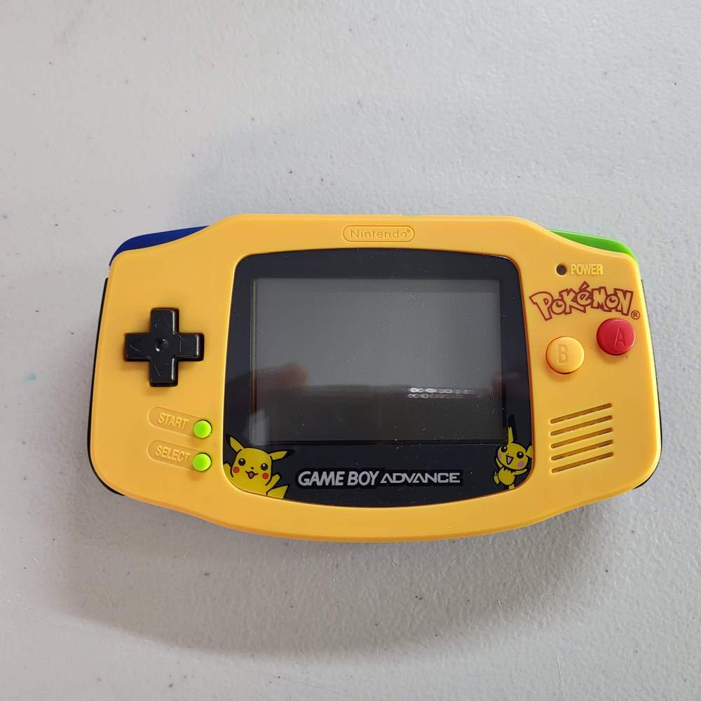 Nintendo Gameboy Advance Pokemon Console GBA Yellow Blue Cart on sale Refurbished NES