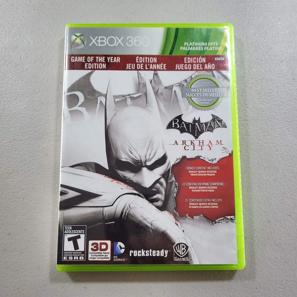 Batman: Arkham City [Game Of The Year] Xbox 360 (Cib) – Jeux Video Hobby  Retro Gaming Canada