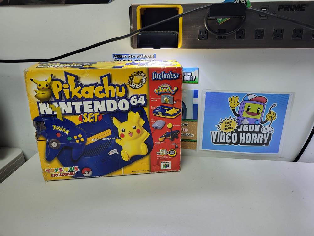 N64  Pokemon Special Edition Console Pikachu Nintendo 64 System *NTSC Version