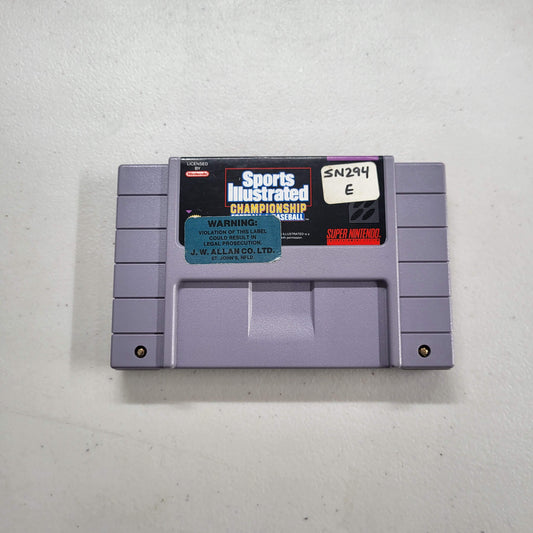 Sports Illustrated Championship Football & Baseball Super Nintendo  (Loose) (Condition-)