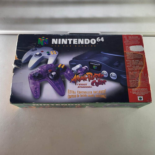 Nintendo 64 Atomic Purple Bundle Nintendo 64 (In Box)(Condition-)