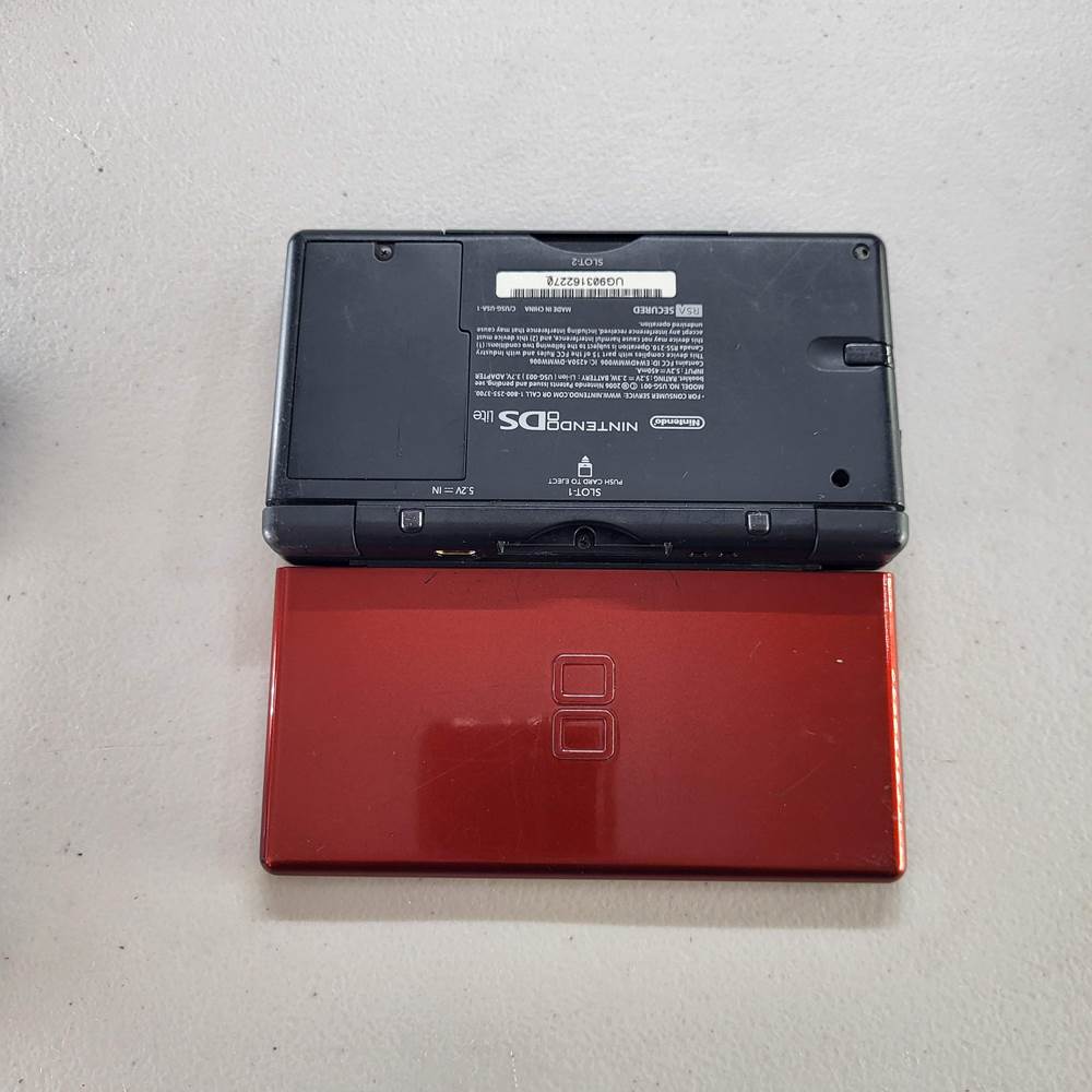 Red Crimson &amp; Black Nintendo DS Lite Nintendo DS