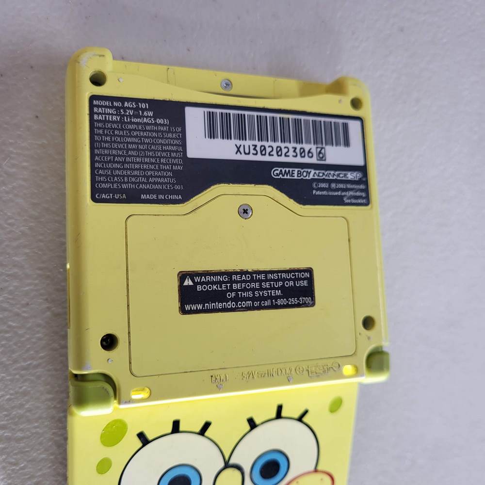 Spongebob 2024 Gameboy Advance SP