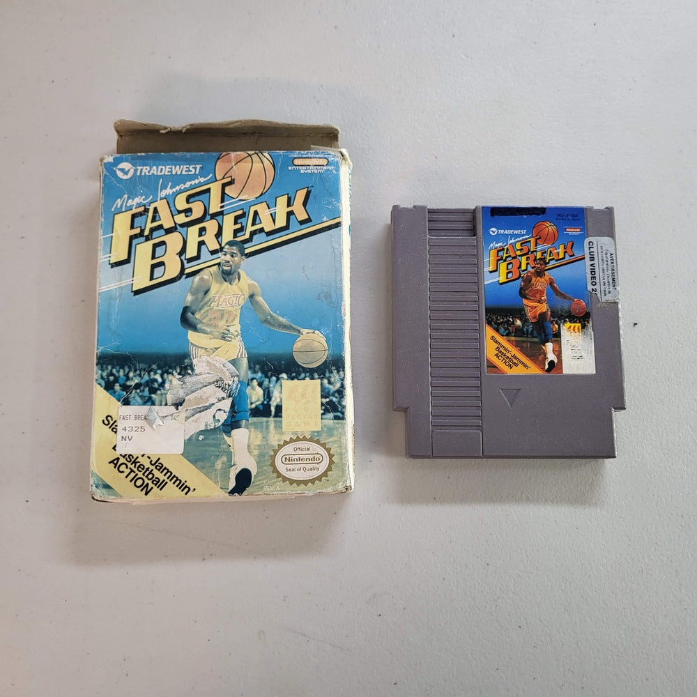 Magic Johnson's Fast Break NES (Cb) (Condition-)