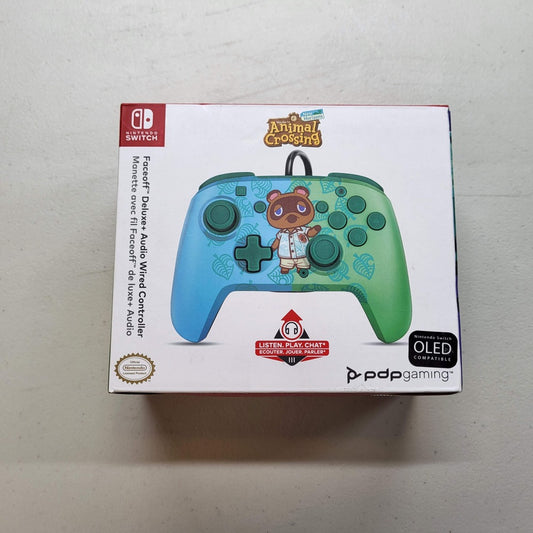 PDP Faceoff Deluxe Wired Switch Pro Animal Crossing (New)