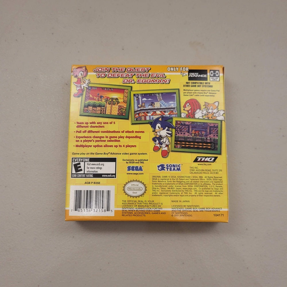 Sonic Advance 3 GameBoy Advance (Cib)