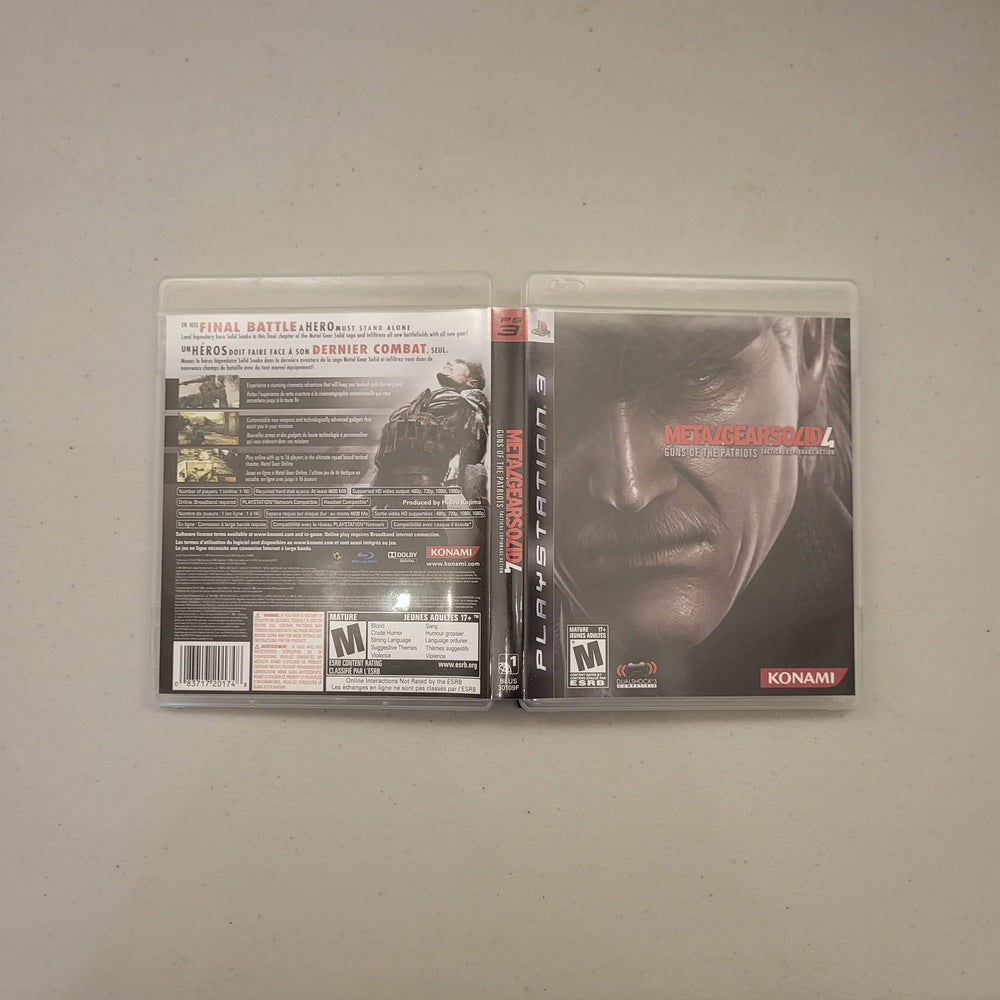 Metal Gear Solid 4 Guns of the Patriots Playstation 3(Cib)