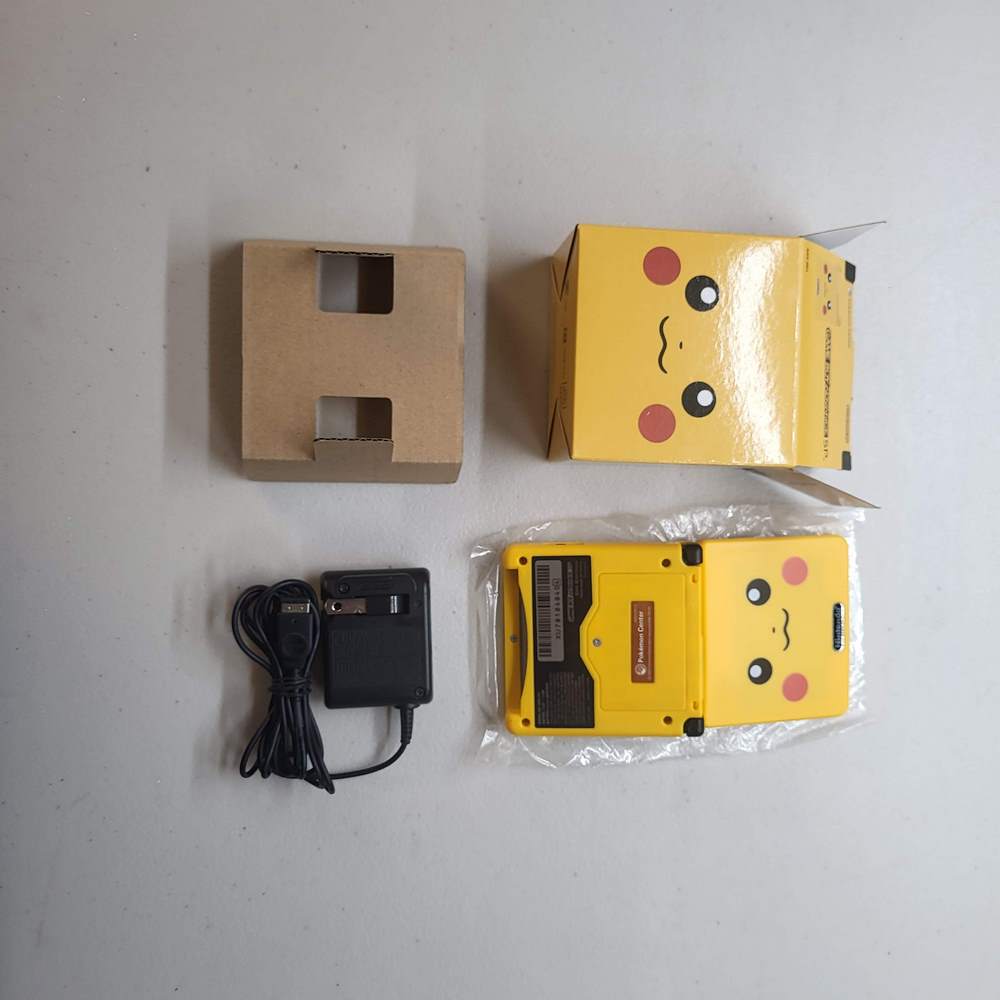 (3rd Pikachu  party ReShell and box )      Gameboy Advance SP  [AGS-101]