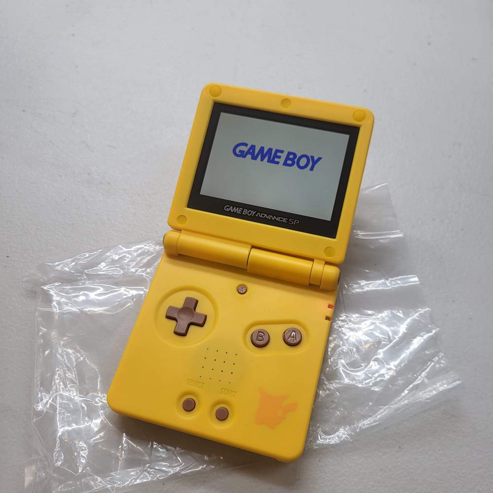 (3rd Pikachu  party ReShell and box )      Gameboy Advance SP  [AGS-101]