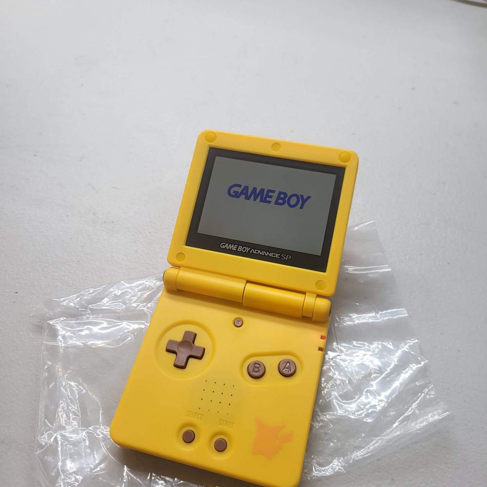 (3rd Pikachu  party ReShell and box )      Gameboy Advance SP  [AGS-101]