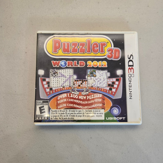 Puzzler World 2012 3D Nintendo 3DS(Cib) (Condition-)