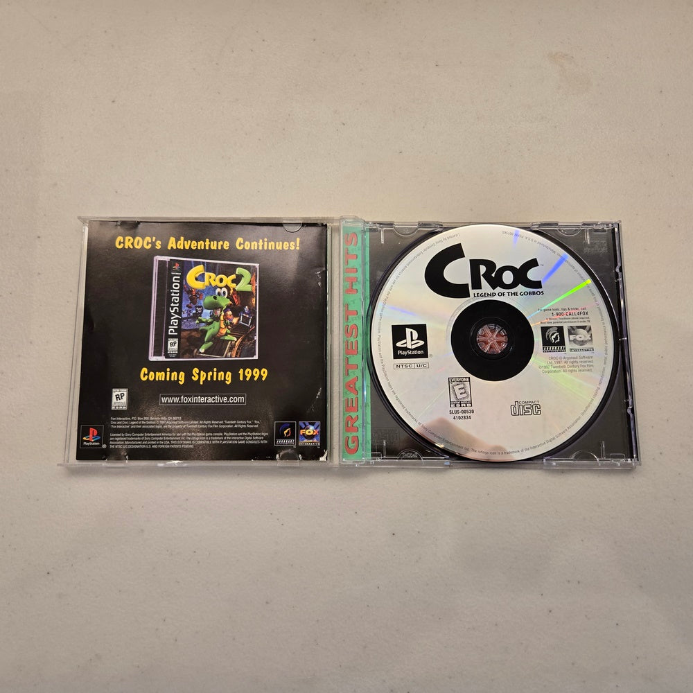 Croc [Greatest Hits] Playstation  (Cib)(Condition-)