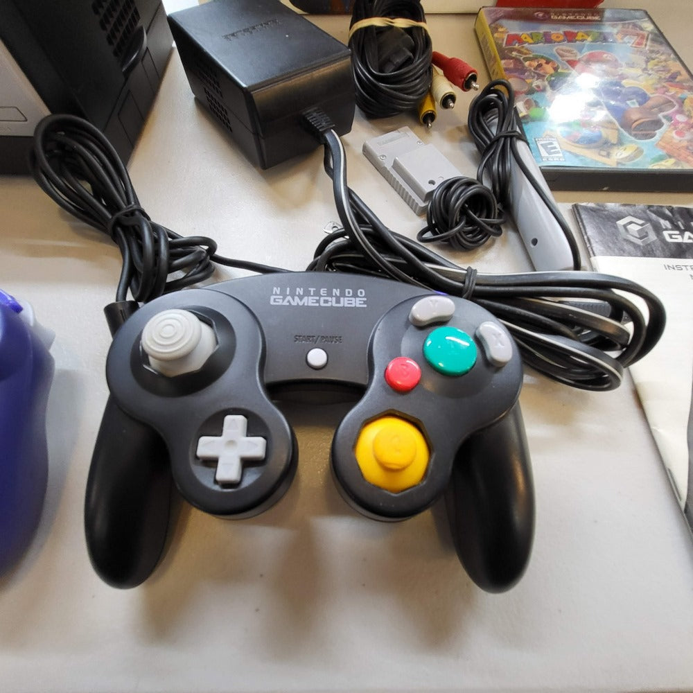 Black GameCube System [Mario Party 7 Bundle] Gamecube (Cib)