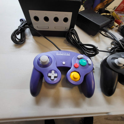 Black GameCube System [Mario Party 7 Bundle] Gamecube (Cib)