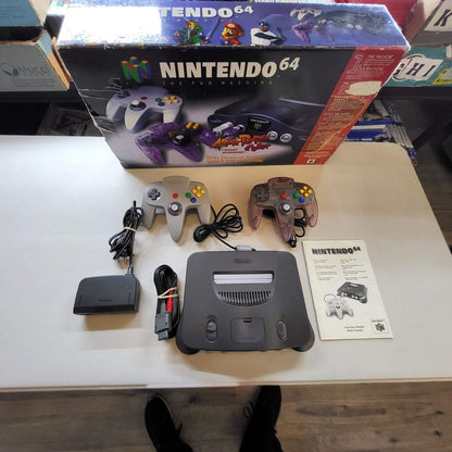 Nintendo 64 Atomic Purple Bundle Nintendo 64 (Cib)(Condition-)