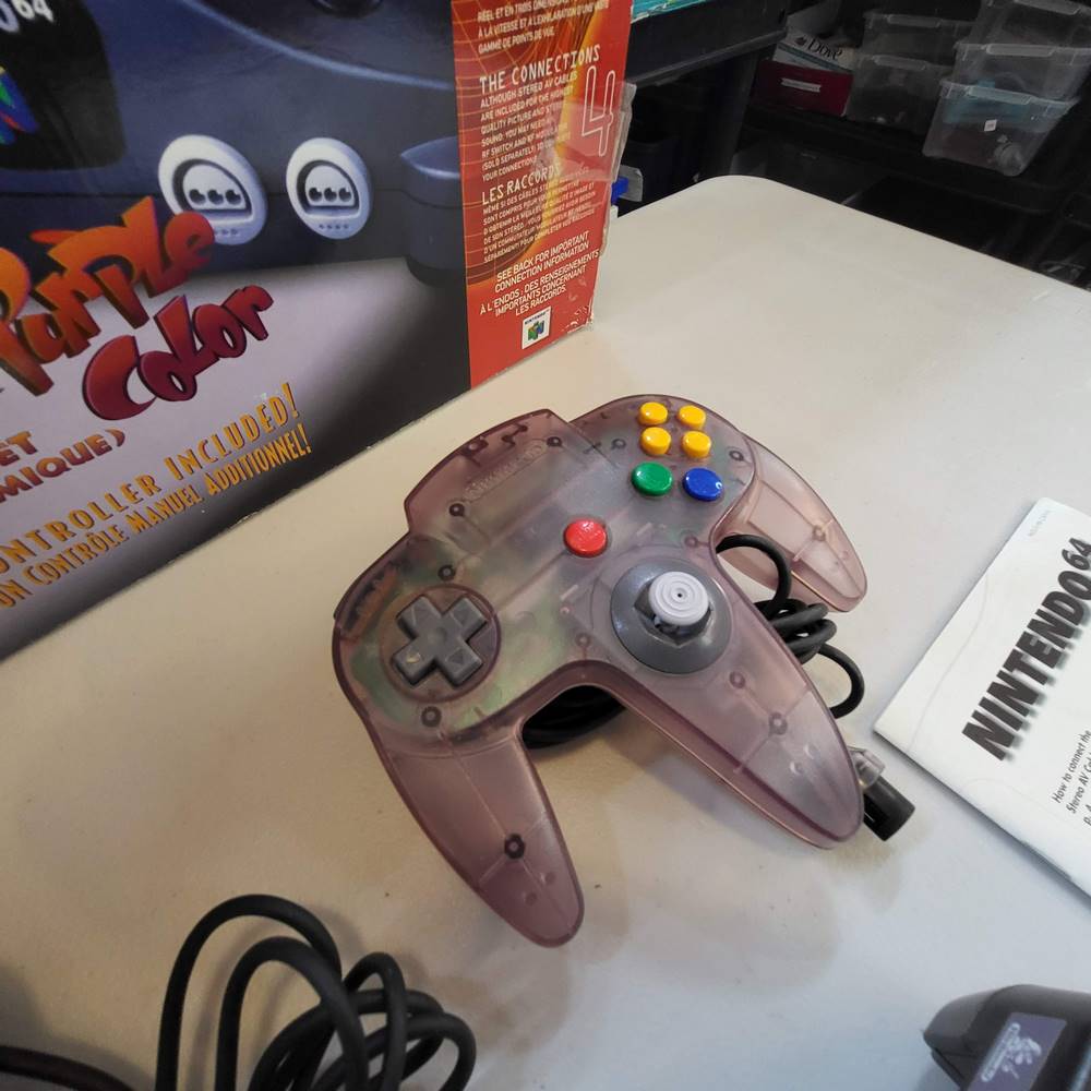 Nintendo 64 Atomic Purple Bundle Nintendo 64 (Cib)(Condition-)