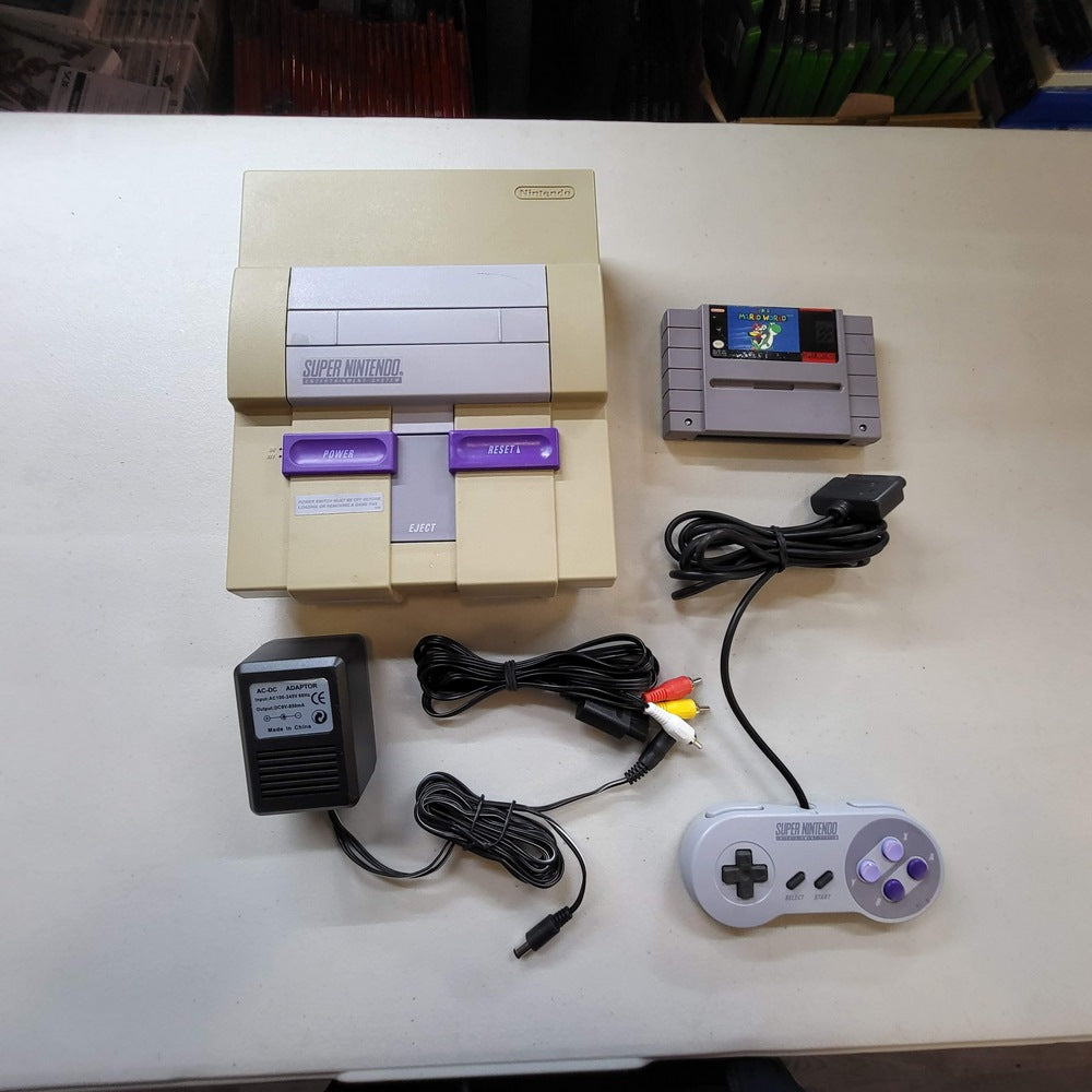 Console Super Nintendo SNES + Mario World Inclus