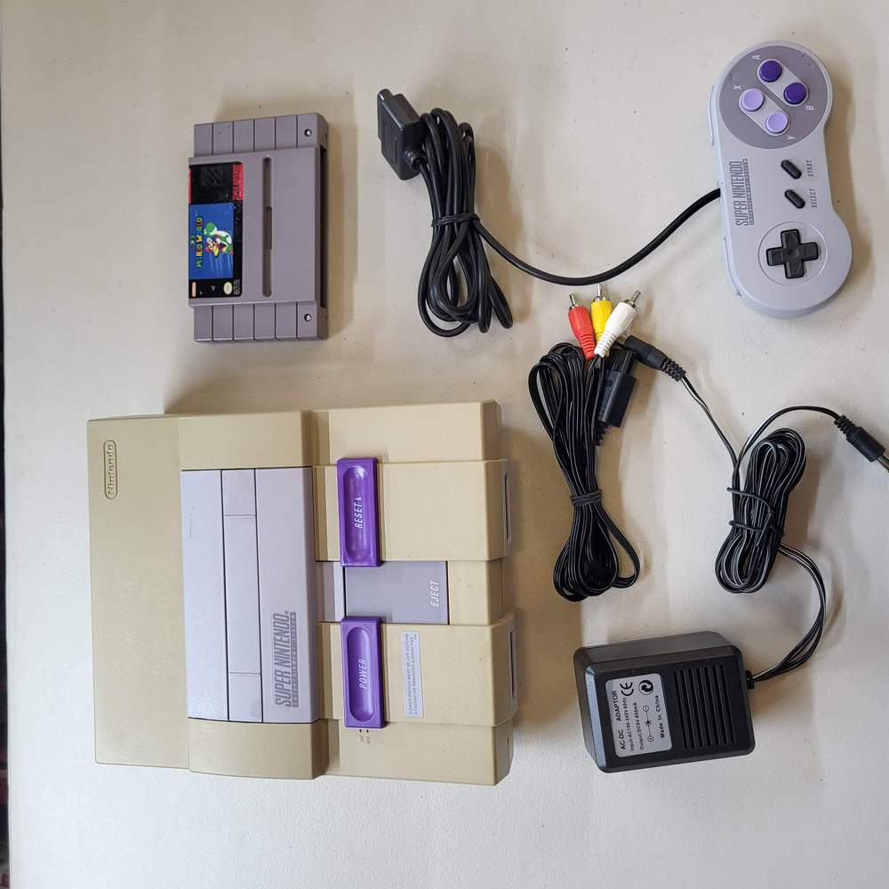 Console Super Nintendo SNES + Mario World Inclus