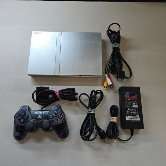 Console Silver Slim System PS2 Playstation 2 (Condition-)