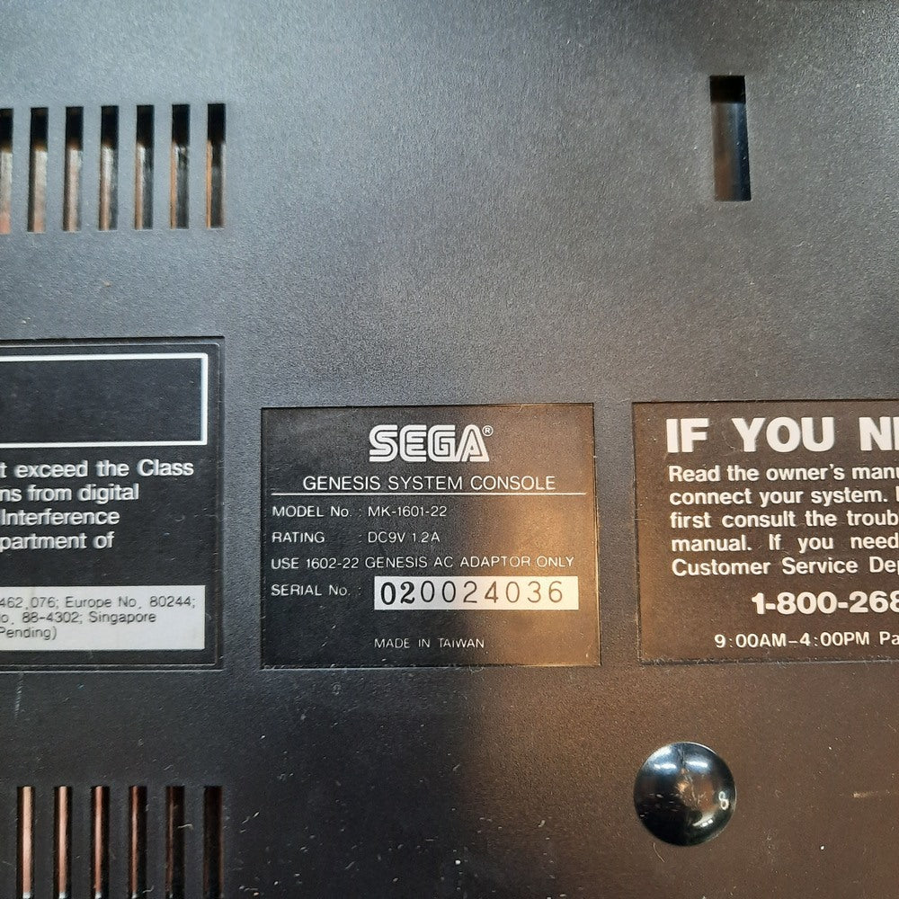 Sega Genesis - Model 1 Console - System