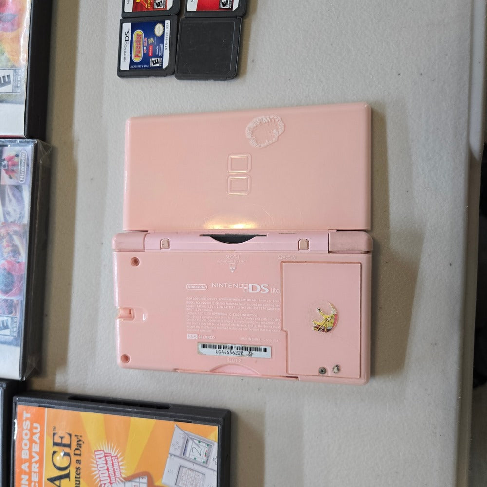 Pink Nintendo DS Lite Console (Condition-) Bundle