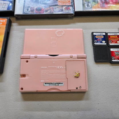 Pink Nintendo DS Lite Console (Condition-) Bundle