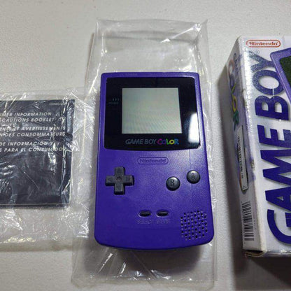 Console Game Boy Color Grape GameBoy Color (Cib) (Box Condition-) -- Jeux Video Hobby 