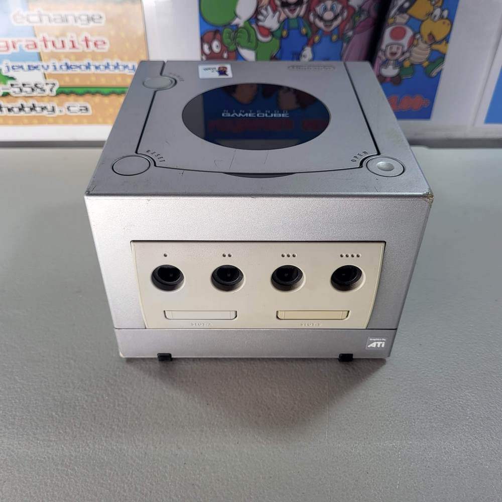 Nintendo Console Silver GameCube System Used   [DOL-101] -- Jeux Video Hobby 