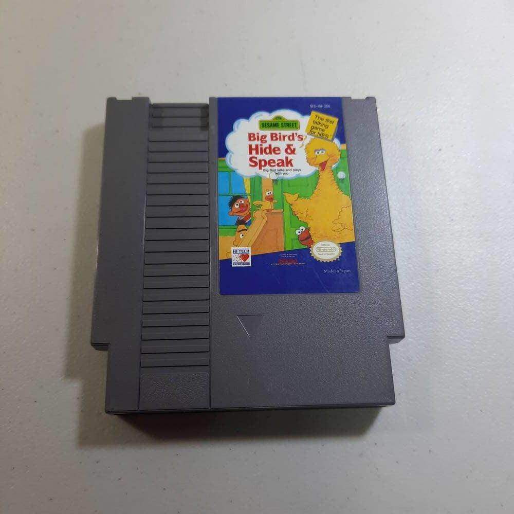 Sesame Street Big Bird's Hide And Speak NES (Loose) -- Jeux Video Hobby 