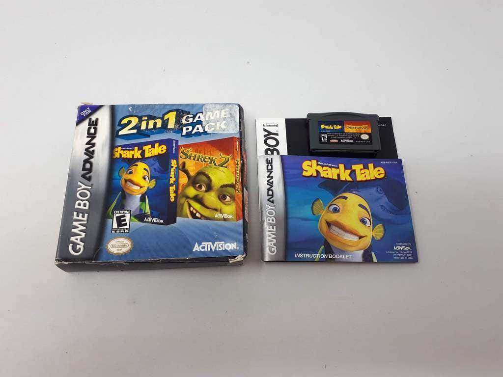 Shrek 2 and Shark Tale 2 in 1 GameBoy Advance (Cib) -- Jeux Video Hobby 