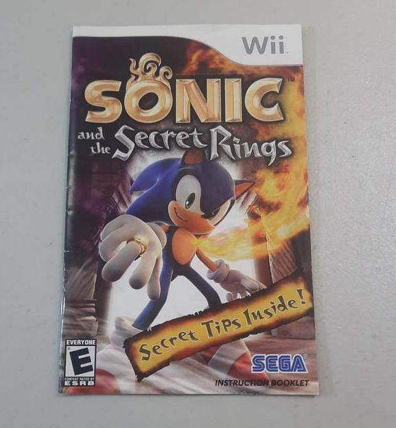 Sonic And The Secret Rings Wii (Instruction) *Anglais/English -- Jeux Video Hobby 