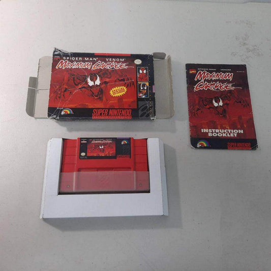 Spiderman Maximum Carnage Super Nintendo (Cb) (Condition-) -- Jeux Video Hobby 