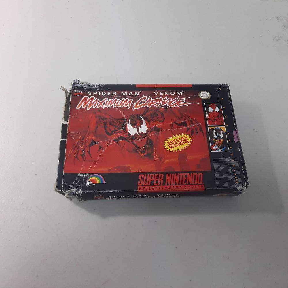 Spiderman Maximum Carnage Super Nintendo (Cb) (Condition-) – Jeux