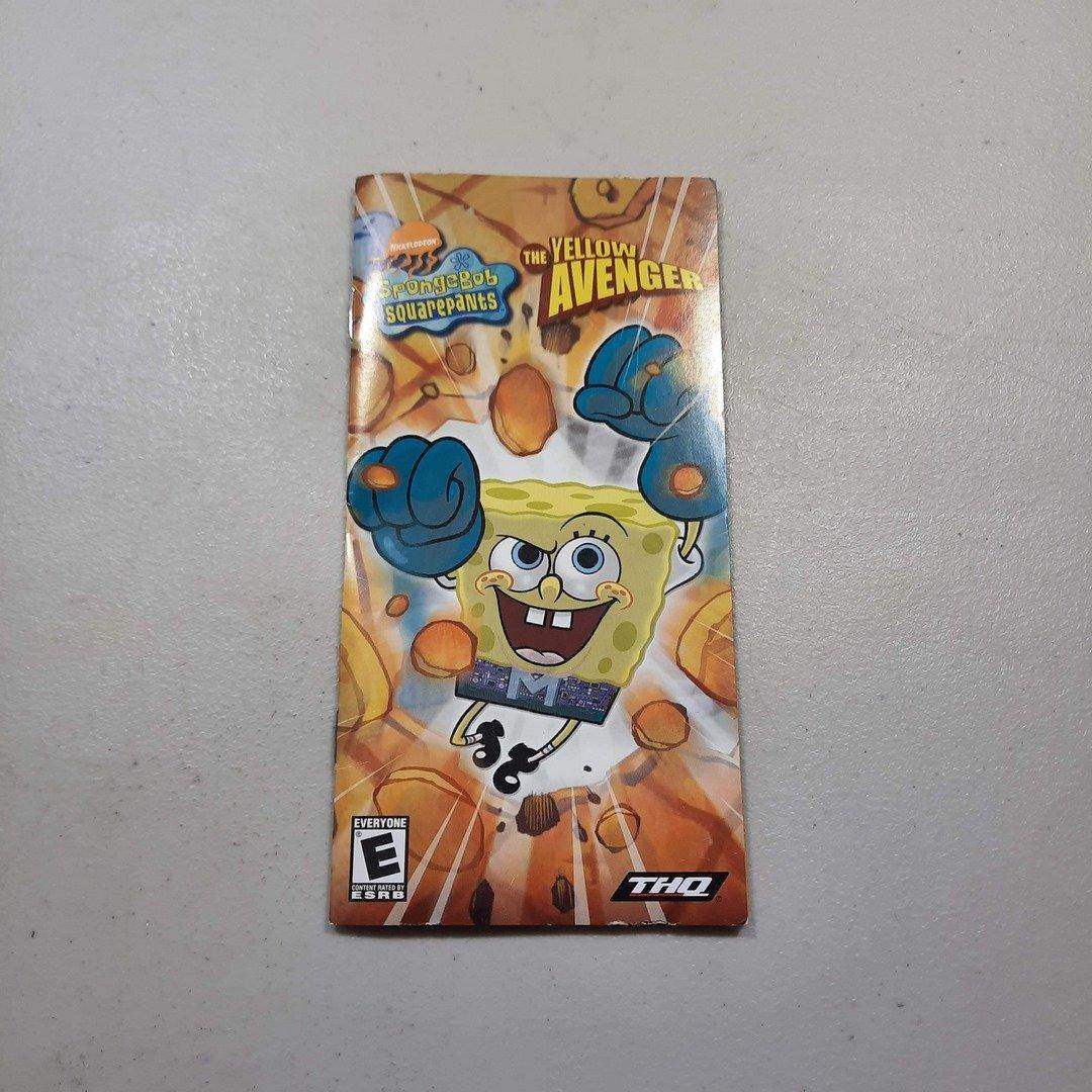 SpongeBob SquarePants The Yellow Avenger PSP (Instruction) *Anglais/English -- Jeux Video Hobby 