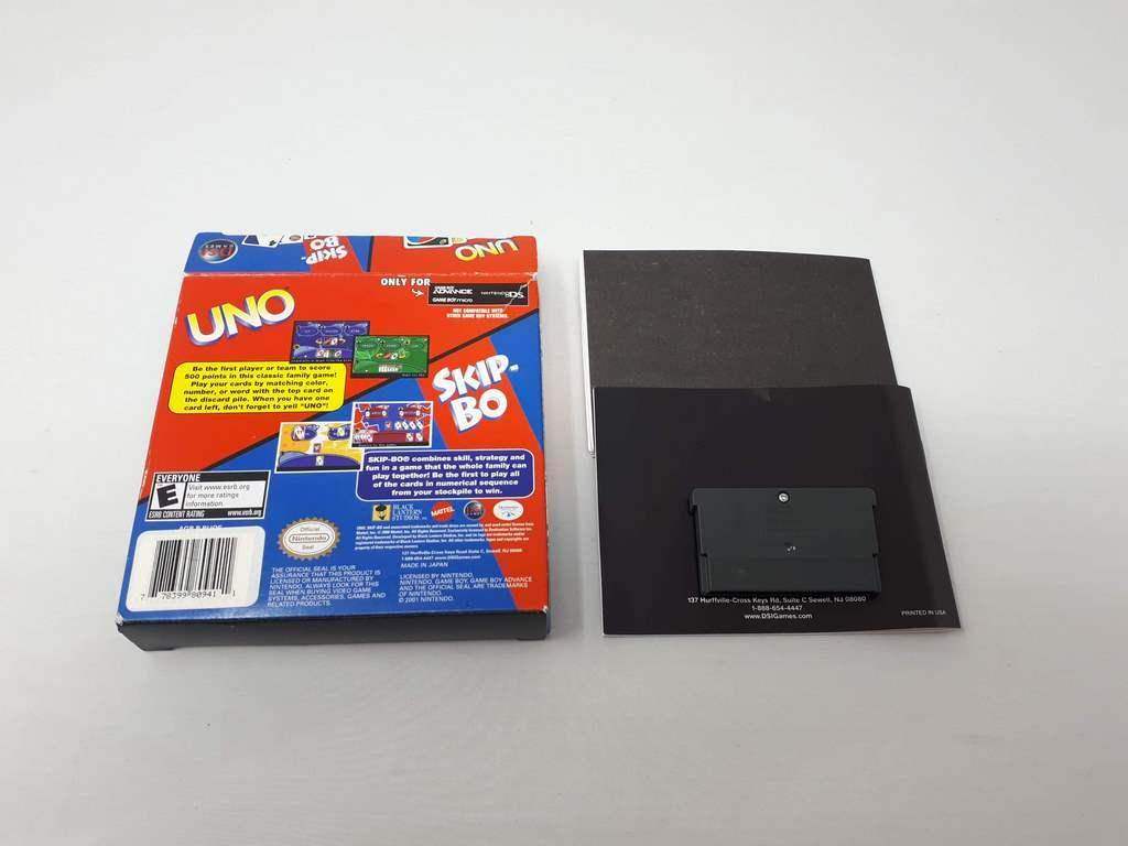 Uno and Skip-Bo GameBoy Advance ( Cib ) -- Jeux Video Hobby 