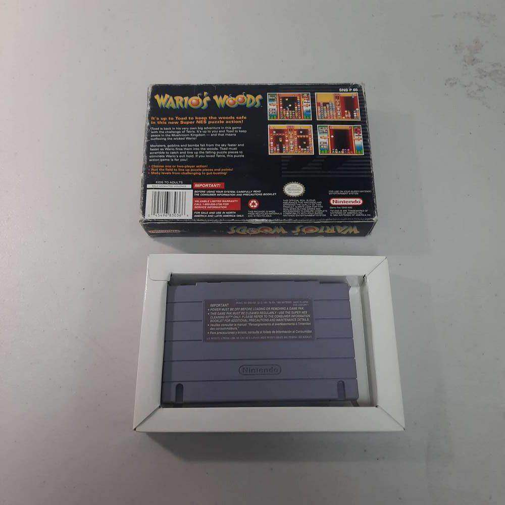 Wario's Woods Super Nintendo (Cb) (Condition-) -- Jeux Video Hobby 